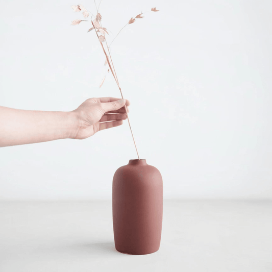 Ceramic Blossom Vase, Earth