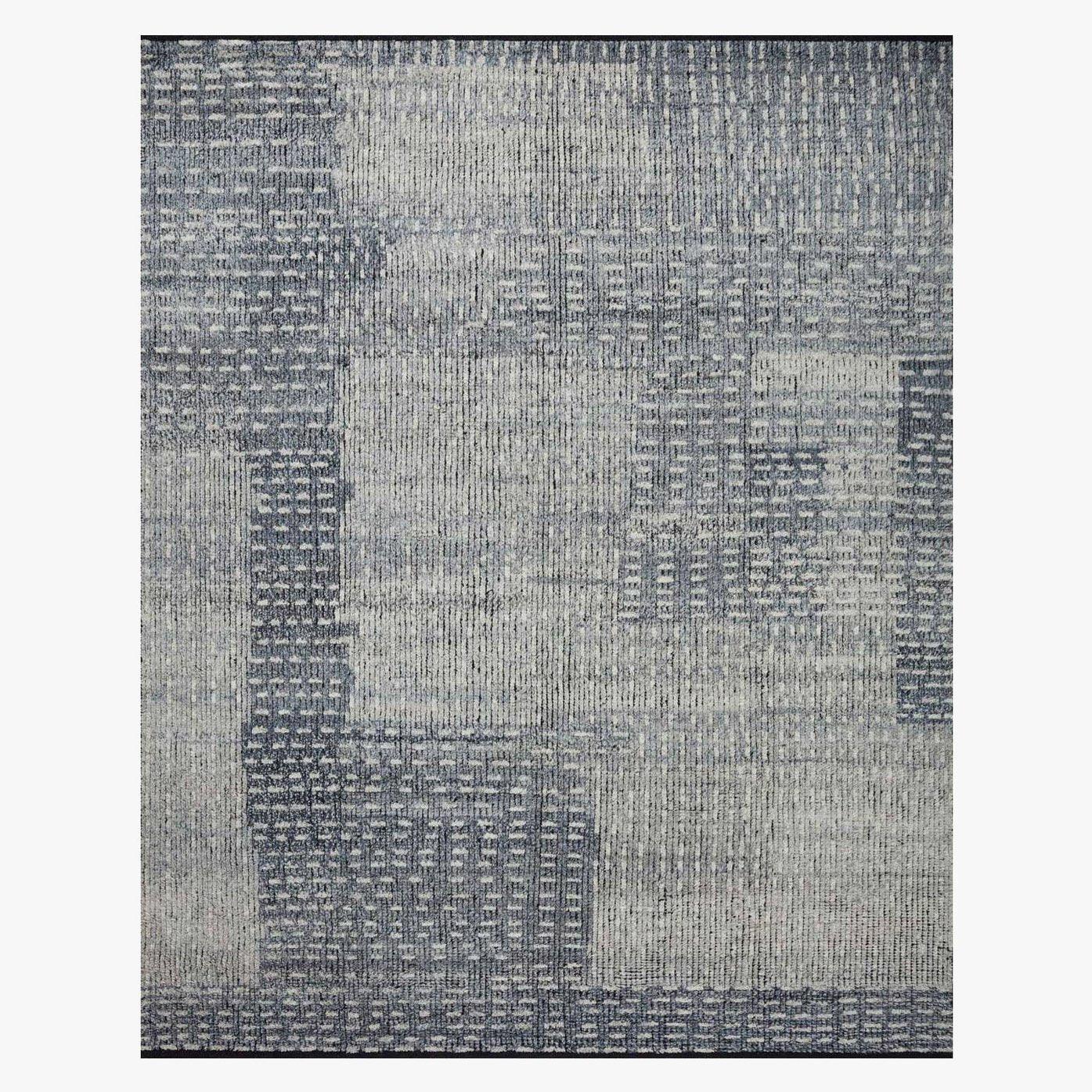 Gwyneth Hand Knotted Rug in Denim/Sky