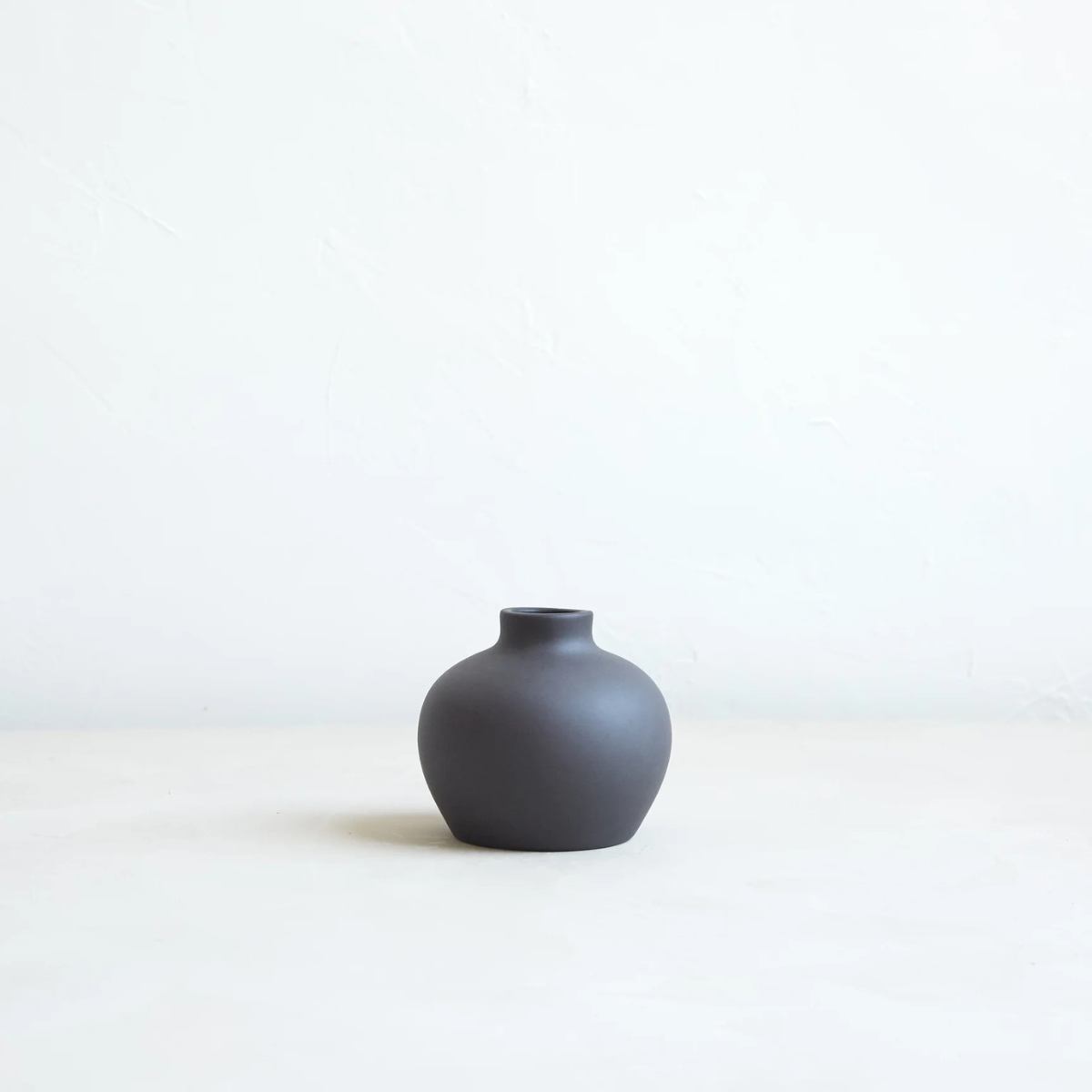 Ceramic Blossom Vase, Smoke