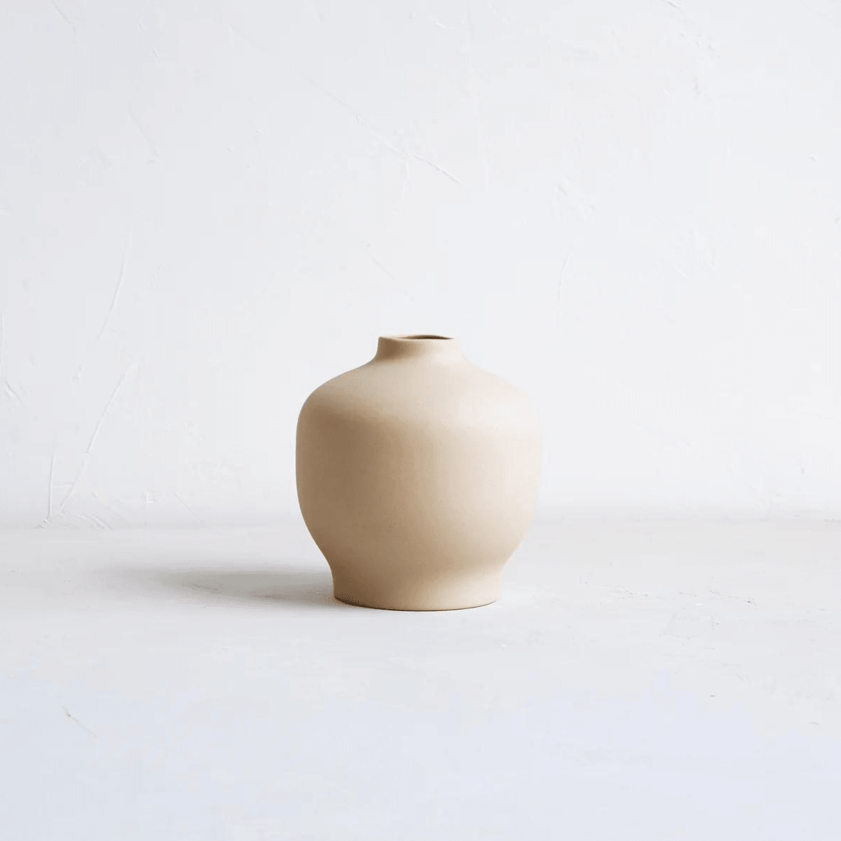 Ceramic Blossom Vase, Sand