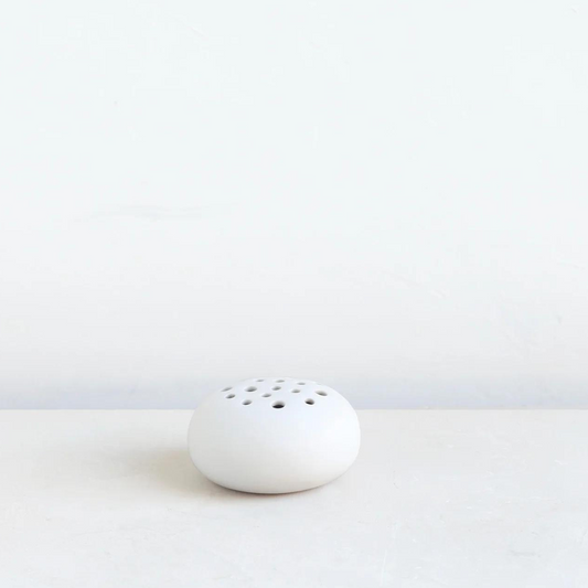 Ceramic Oval Flower Frog