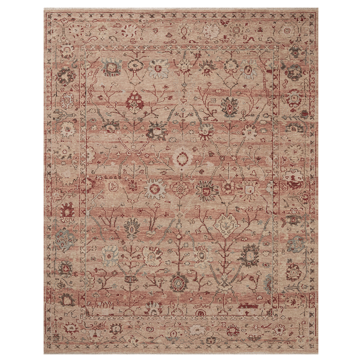 Dominic Hand Knotted Rug in Clay/Rust
