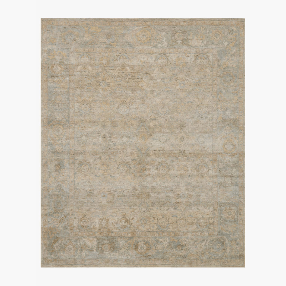Legacy Hand Knotted Rug in Ash/Lagoon