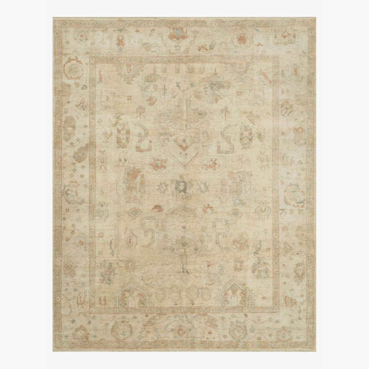 Vincent Hand Knotted Rug in Stone
